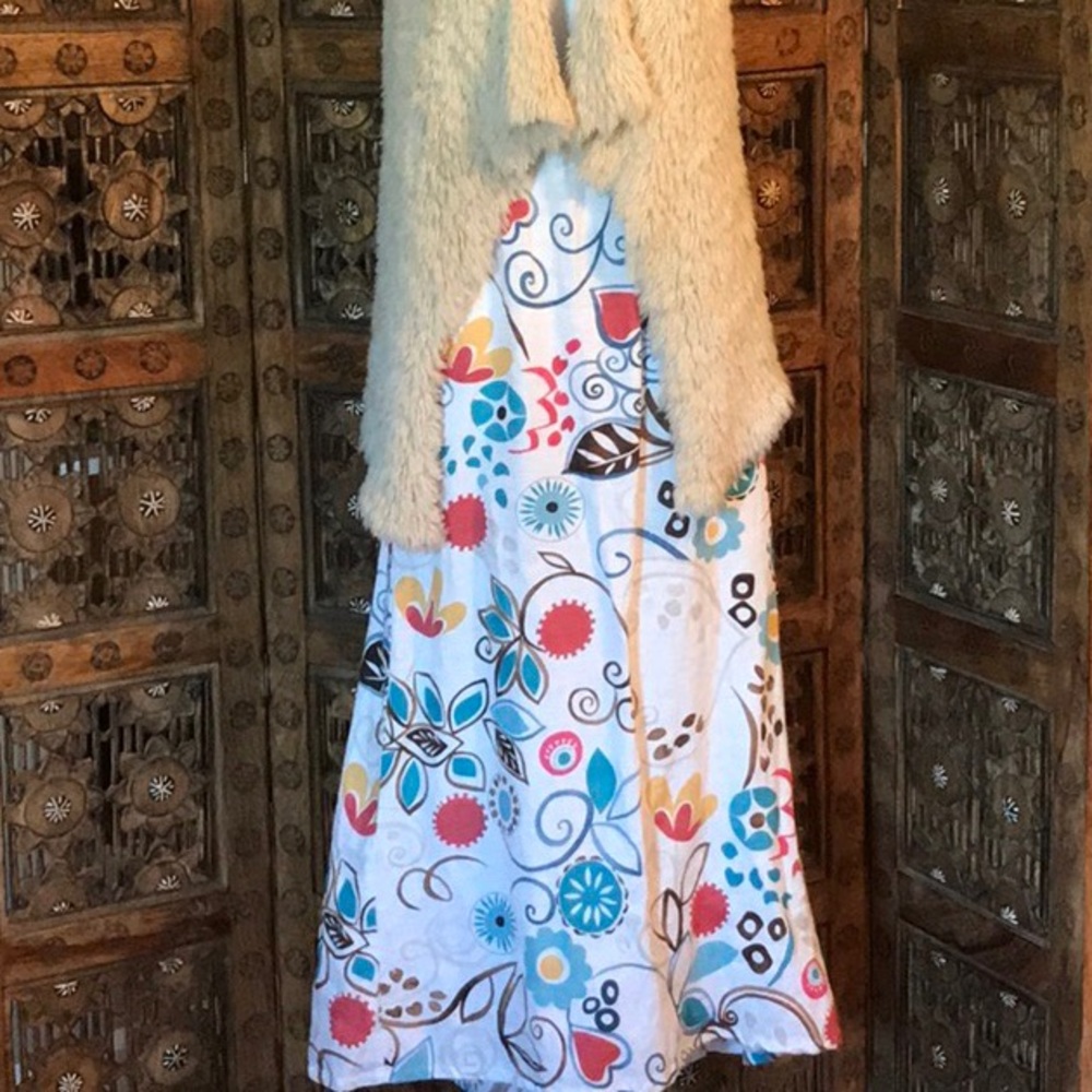 Hot Cotton Maxi Skirt 100% Linen Size L
